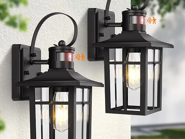 Worthyworld Outdoor Light Fixture Motion Sensor, 2-Pack Exterior Motion Sensor Lights, Aluminum Outdoor Garage Lights Motion Sensor, ETL Listed Dusk to Dawn Outside Lights for House, Garage, Porch - Amazon.com