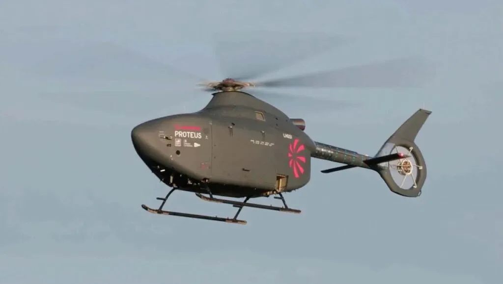 Autonomous Proteus Helicopter Completes Maiden Flight for Royal Navy & UK Defence - Defense Advancement