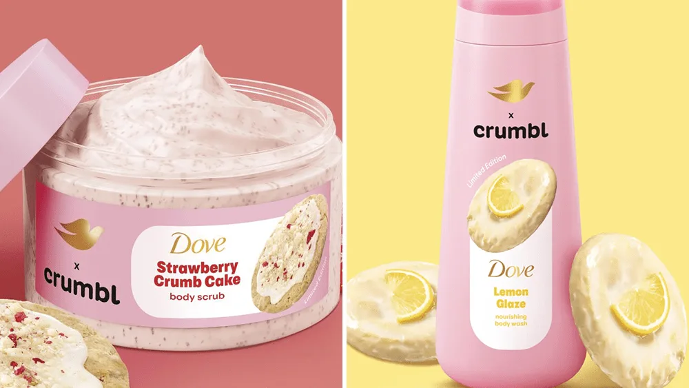Crumbl Cookies x Dove Body Care Collection: Shop Scrub, Soap Online